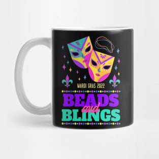 Carnival Party Mardi Gras 2022 Beads And Blings Mug